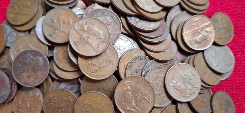RSA TWO CENT LOT -------------1KG MIX DATES ---------------One Bid For The Lot         (C)