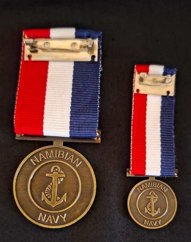 NAMIBIAN NAVY  MEDALS    ( Full and Miniature Size )   ---  RARE RARE RARE  ---               E118