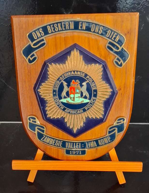 SAP ZAMBESIE VALLEI - LIMA KOMP 1971 --- ONS BESLER EN DIEN ---- PLAQUE
