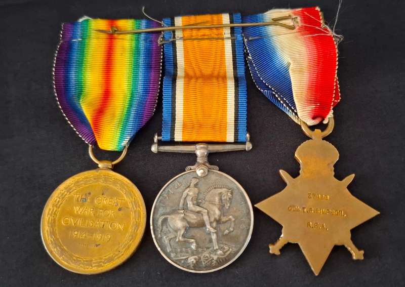 37929 CPL. T.R. SIMPSON R.F.A.   GUNNER  WOUNDED   Medal TRIO         No.14
