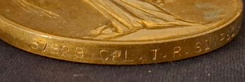 37929 CPL. T.R. SIMPSON R.F.A.   GUNNER  WOUNDED   Medal TRIO         No.14