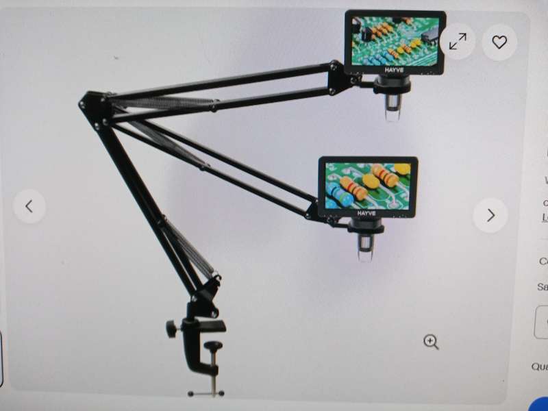 Flexible Microscope Arm StandAdjustable Metal Bracket Coin Microscope Mount