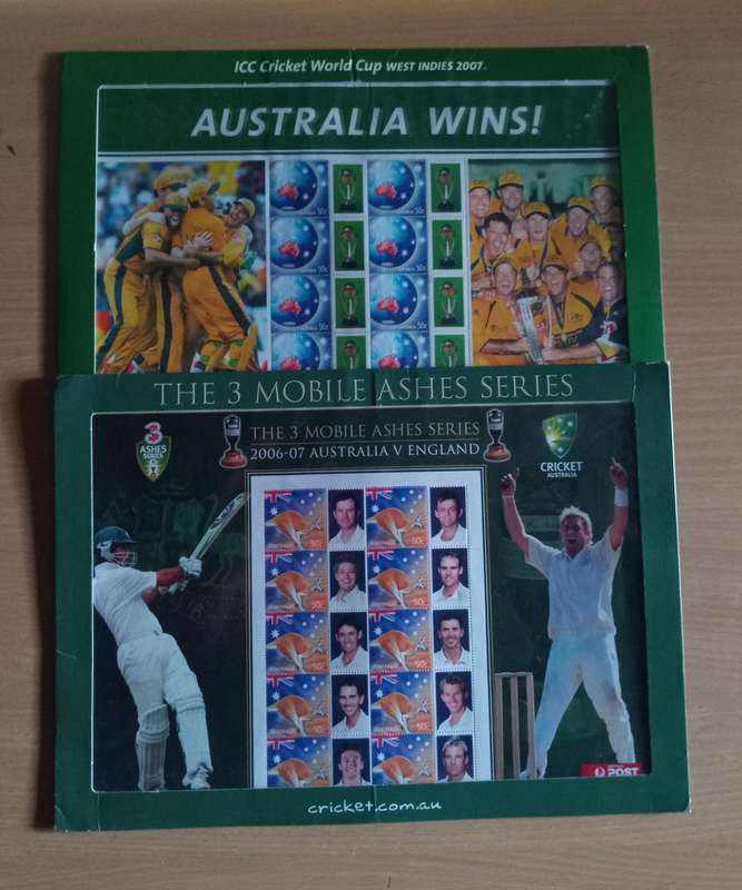 Australia cricket stamps