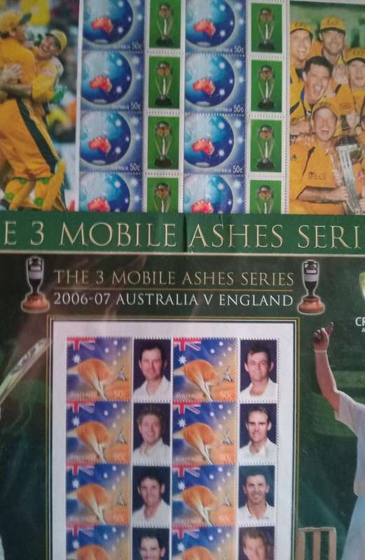 Australia cricket stamps