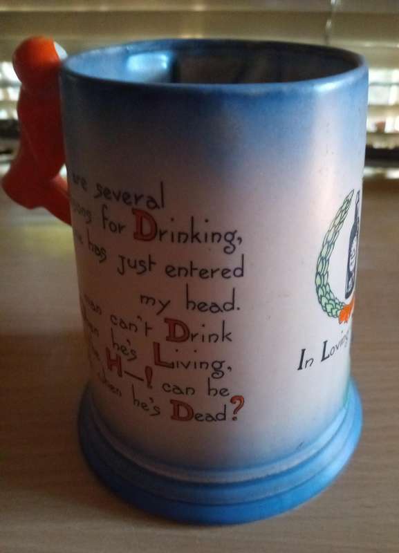 Carlton ware Hangman tankard
