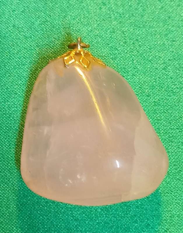 Rose quartz pendant