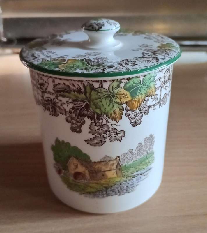 Spode Byron jam jar