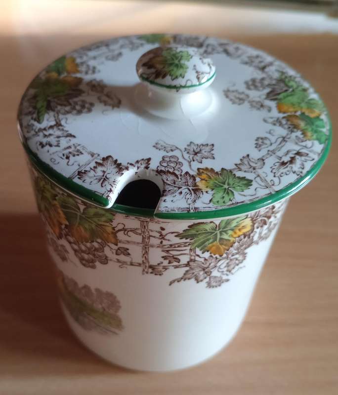 Spode Byron jam jar