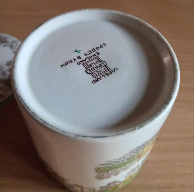 Spode Byron jam jar