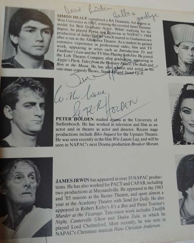 Natal playhouse opening gala programme 1987