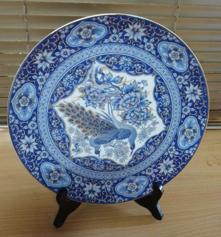 Japanese peacock plate