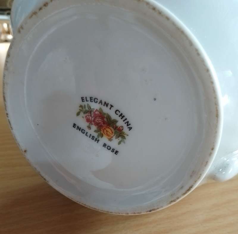 English Rose China teapot