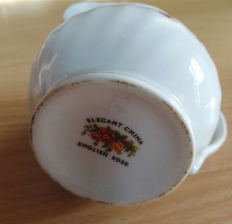 English Rose China creamer