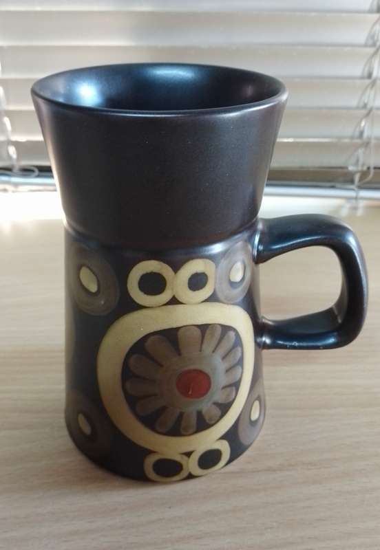 Denby Arabesque mug designed by Gill Pemberton