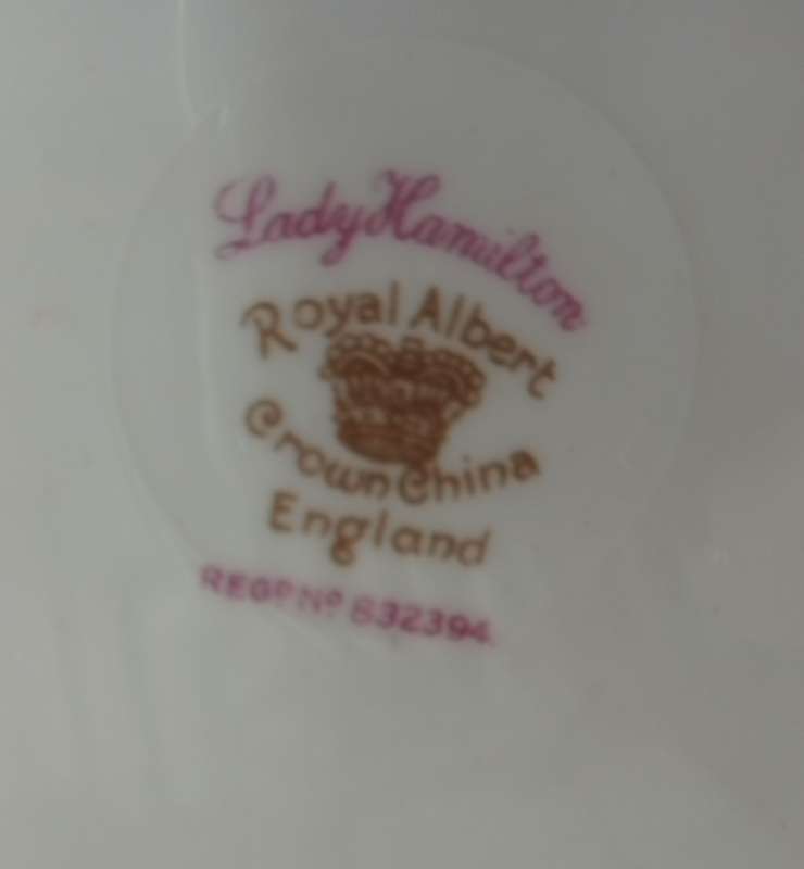 Royal Albert Lady Hamilton plate
