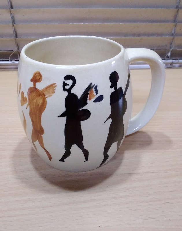 Hand painted Drosdty ware mug