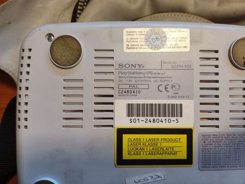 PlayStation One with carry bag (UK power adapter) *Read description