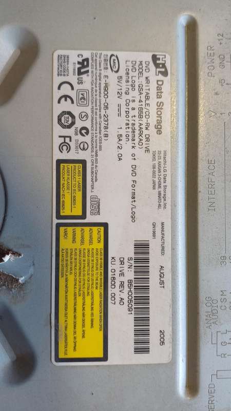 PC Bundle DVD Writers and Card reader (See pics for model number)