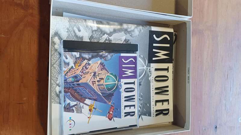 Sim Tower BIG BOX (Includes Copy of SimCity 2000 with Big box  manual)