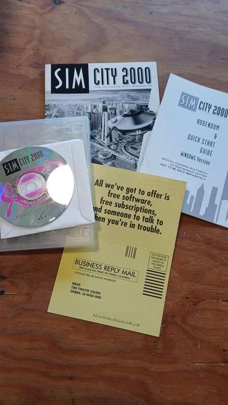 Sim Tower BIG BOX (Includes Copy of SimCity 2000 with Big box  manual)