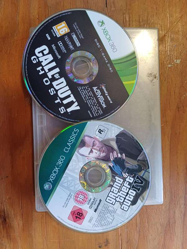Xbox 360s for Spares + 2 game discs + Power supply (Read Description)
