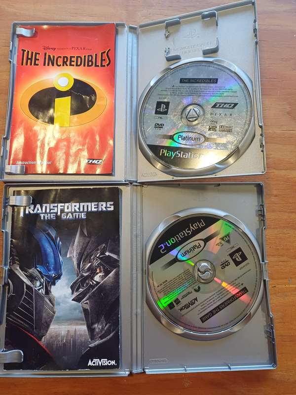 PS2 Incredibles and Transformers