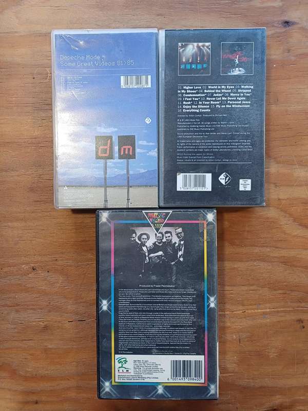 3x Depeche Mode VHS