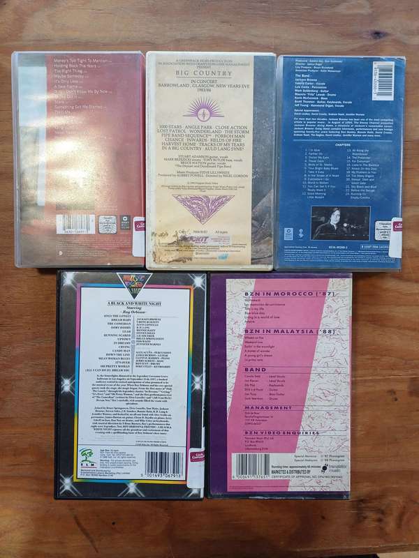 5x Music VHS