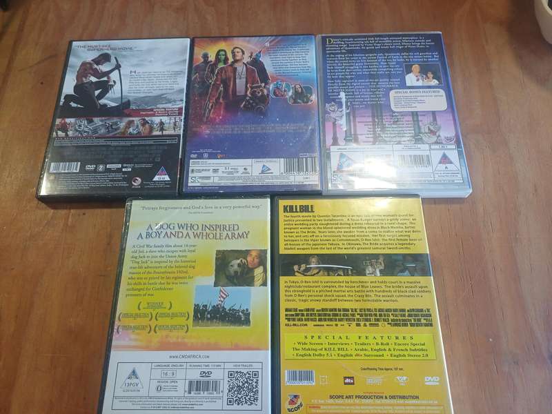 5 DVD Lot