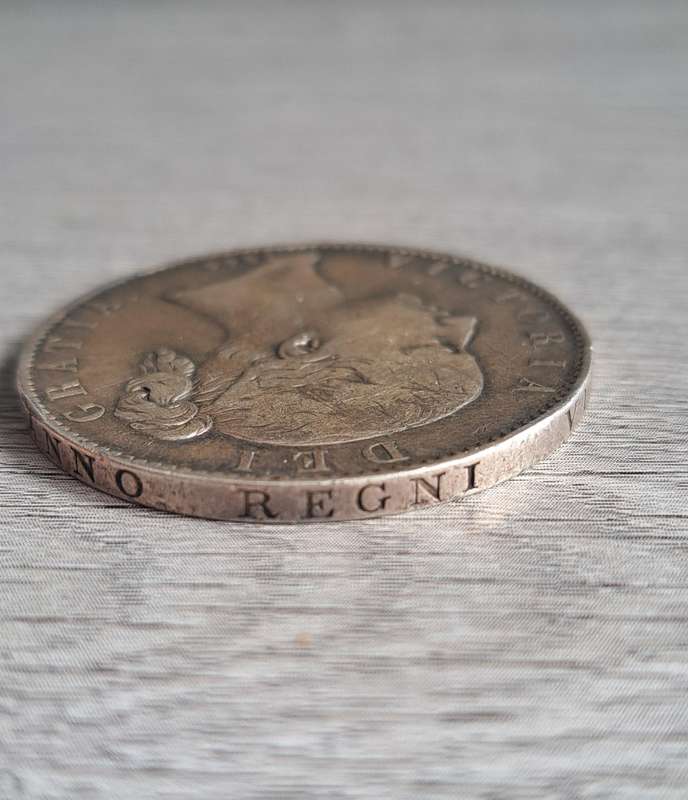 1844 British Queen Victoria coin