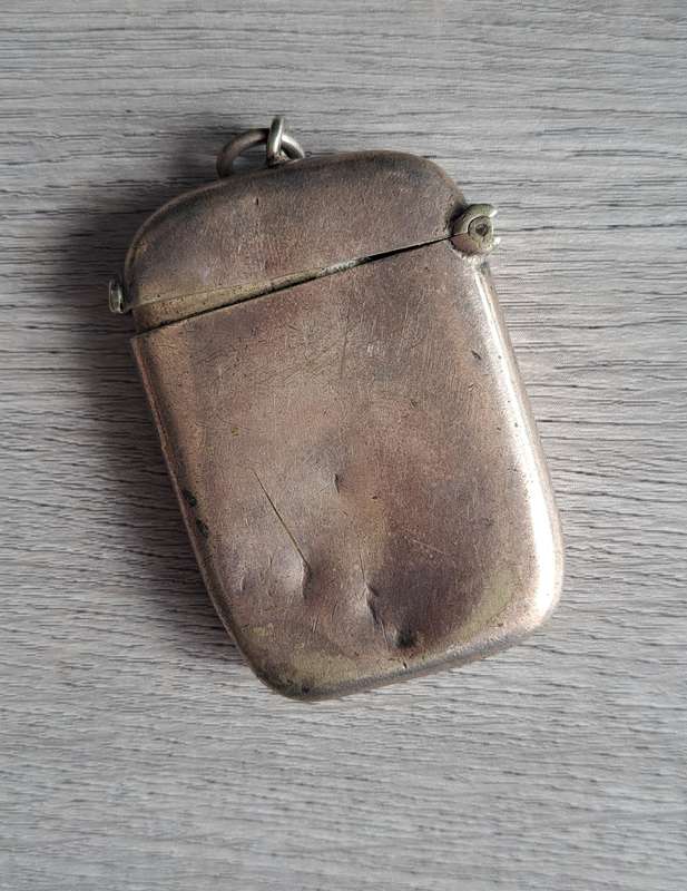 Antique Vesta with vacant cartouche