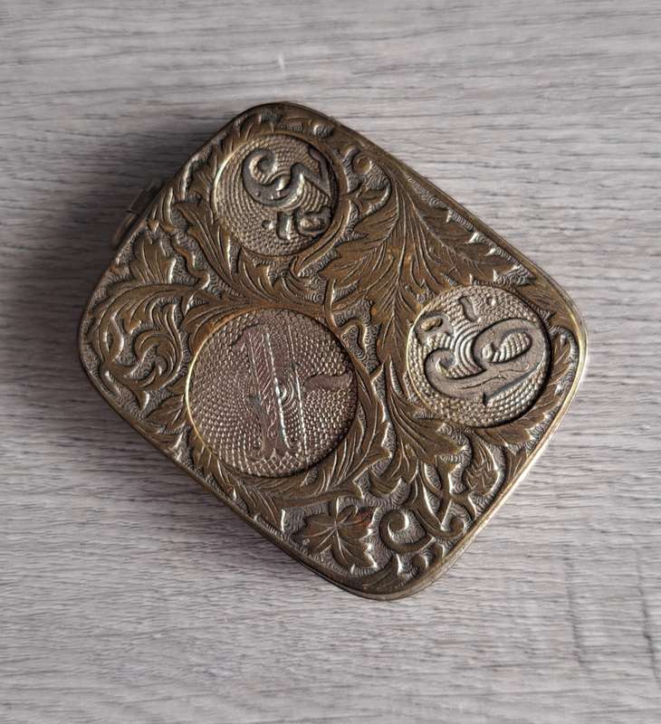 Antique Sovereign Hallmarked Patent JWB Coin holder