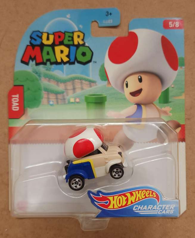 Hot Wheels Super Mario Character cars - Toad
