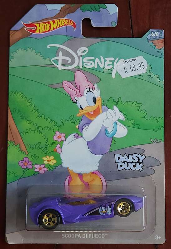 Hot Wheels Character Cars - Disney Daisy Duck