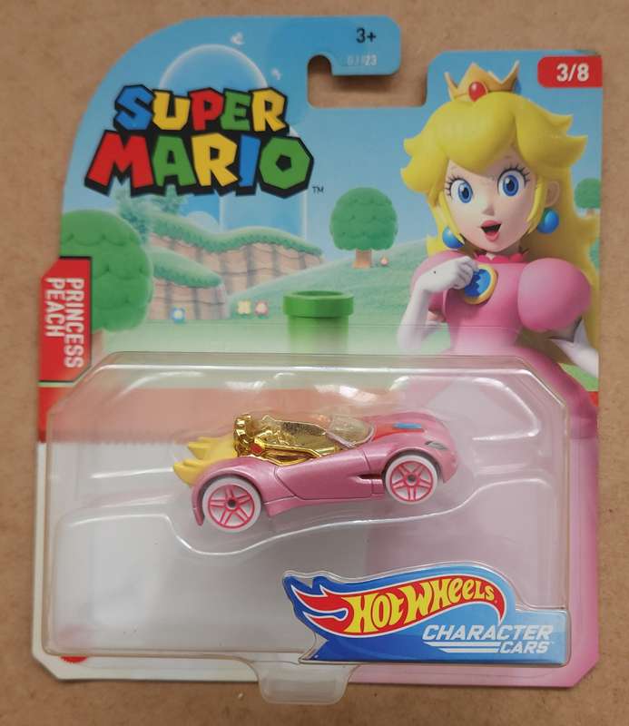 Hot Wheels Super Mario Character cars - Princess Peach