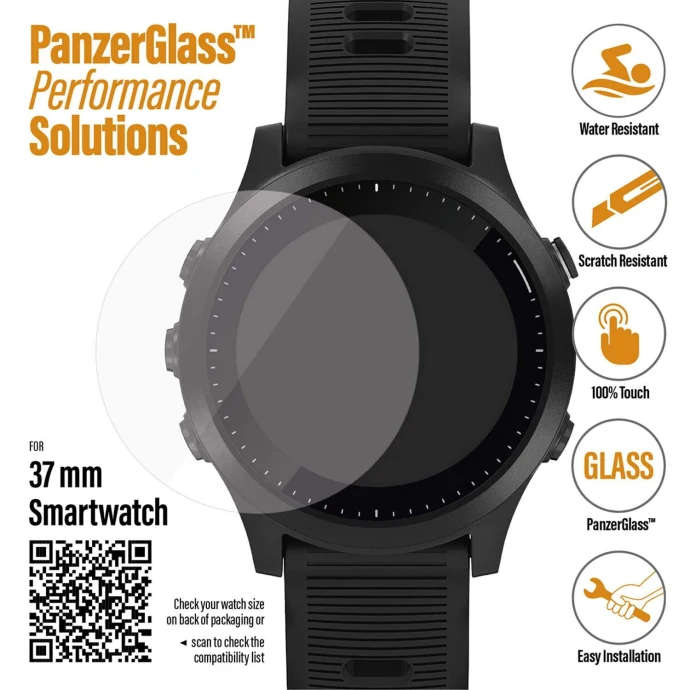 PANZERGLASS 37MM SMARTWATCH SCREEN PROTECTOR