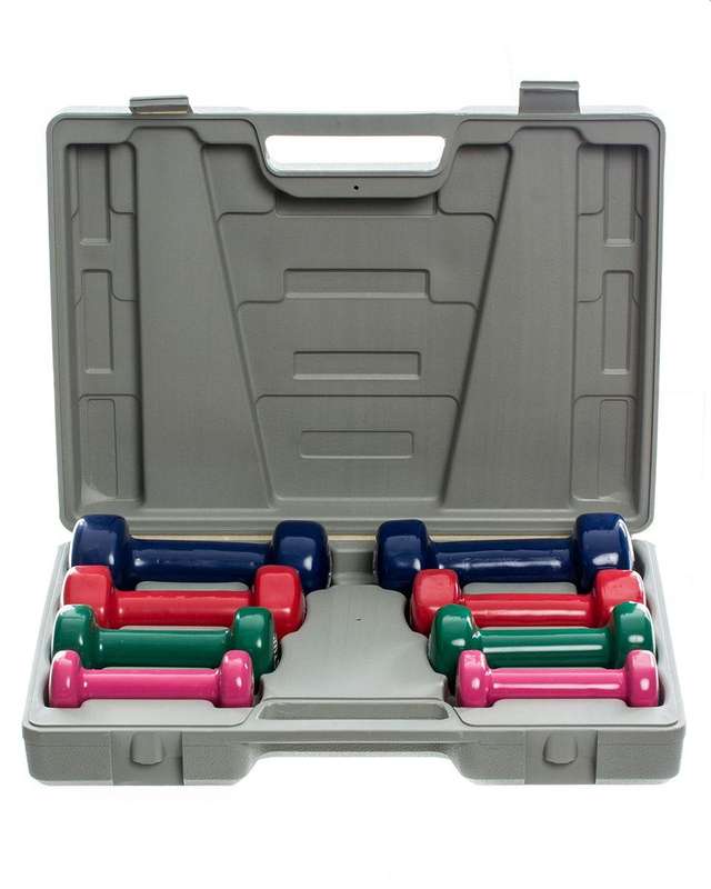 Assorted Dumbbell Set in Storage Box