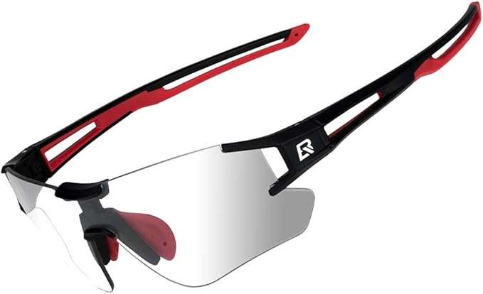 ROCKBROS Photochromic Cycling Bike Glasses Polarized Built-in Myopia Frame Sports Sunglasses Glasses