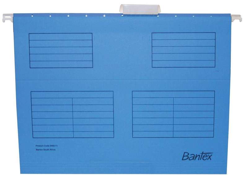 Bantex Suspension File A4 - 240x315 wide - 25's - Cobalt Blue