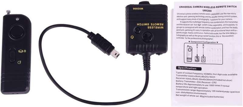 WX2006 Digital Wireless Shutter Release Remote Controller for NIKON: D90 / D5000 / D7000 / D3100 Cam
