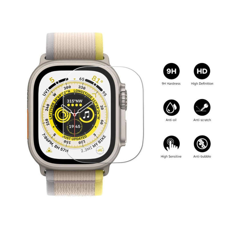 Tempered Glass Screen Protector For Apple Watch Ultra 49mm