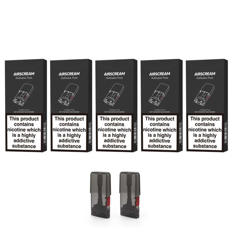 Airscream 5 Pack - AirsPops Refillable Pods - 1,6ml