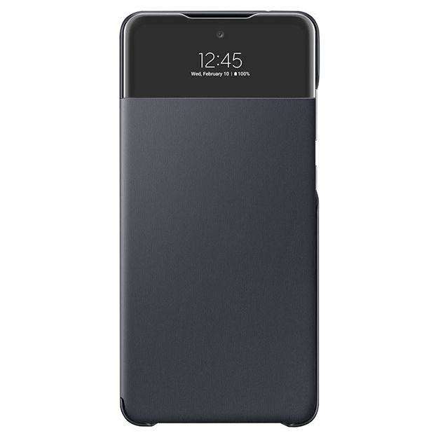 Samsung Original Smart S View Wallet Cover For Galaxy A72 - Black