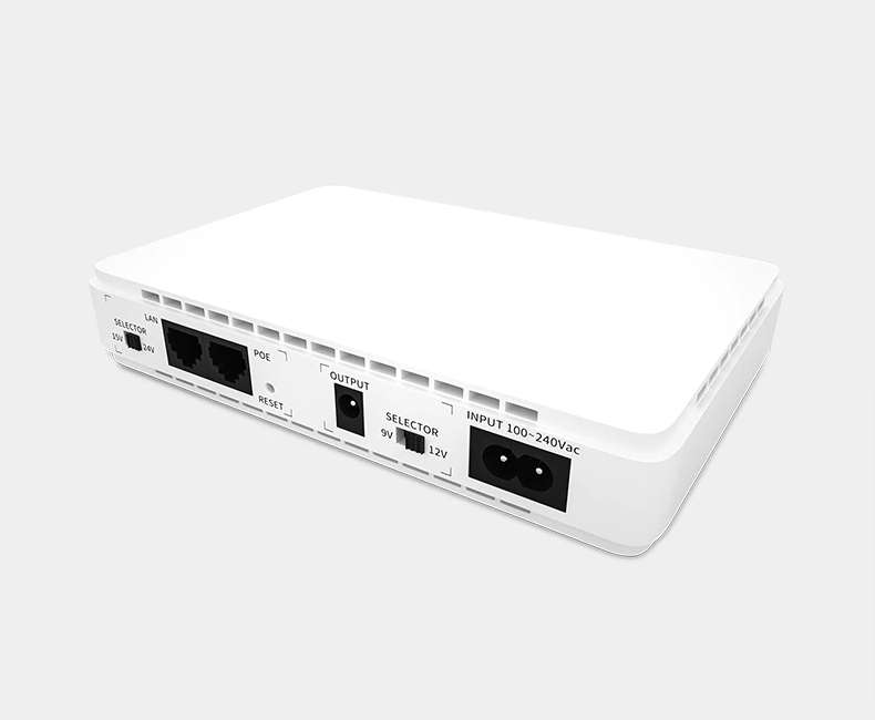 Blue Carbon Mini UPS for Wifi Router with 120cm Y Cable and Support POE