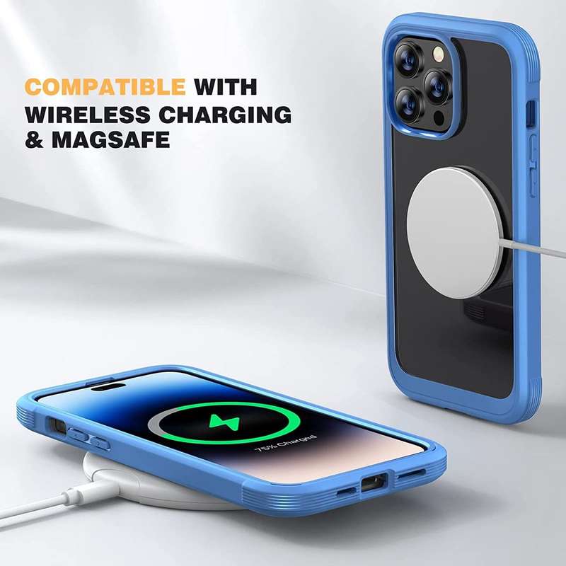 MIRACASE Screen Protector/Anti-Scratch Cover+ Lens Protector iPhone 14 Pro - Blue