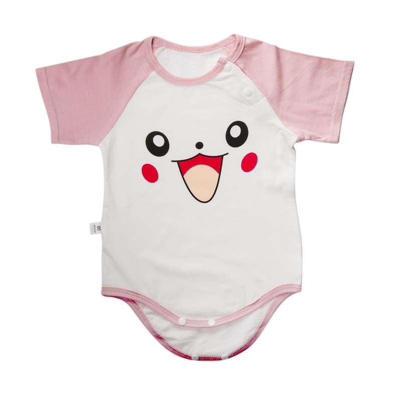 All Heart Bear Face Print Baby Grow - 12-18 months