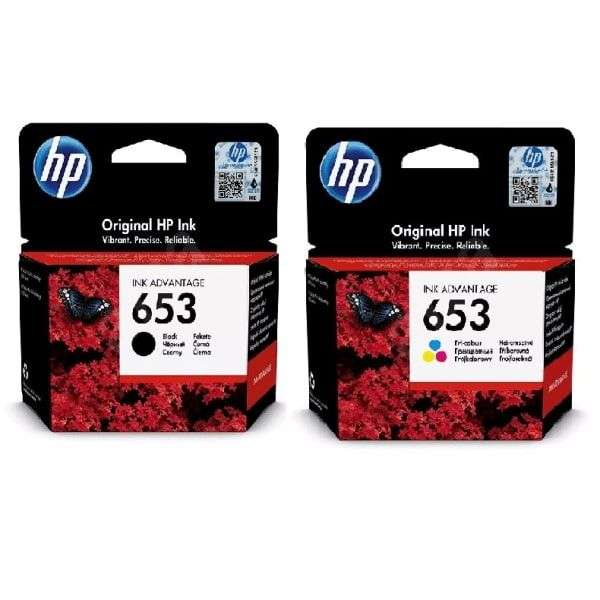 HP 653 Black & Tri Colour Ink Cartridge Multi Pack