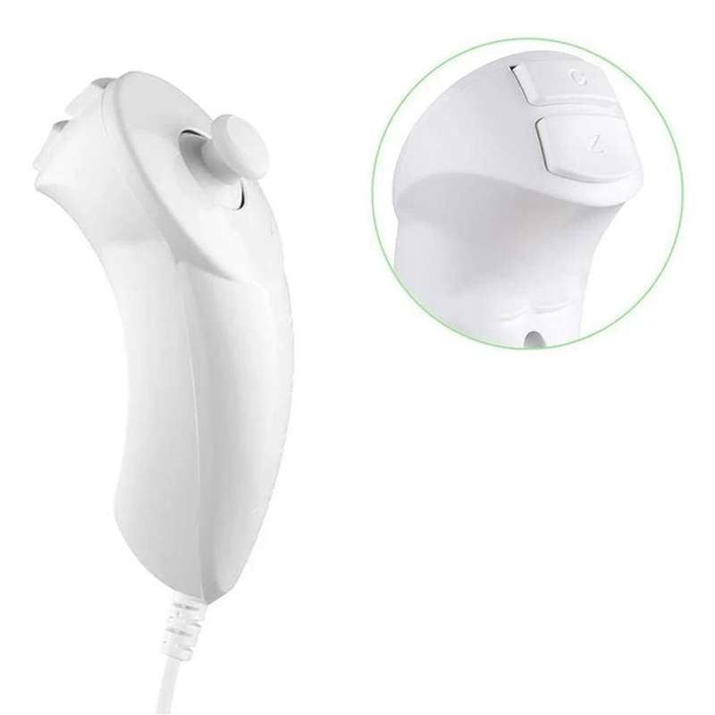 Nunchuk Replacement Controller for Nintendo Wii Console - White Wii Remote