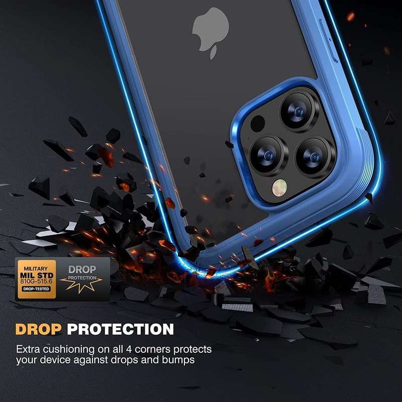 MIRACASE Screen Protector/Anti-Scratch Cover+ Lens Protector iPhone 14 Pro - Blue