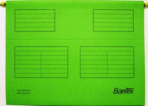 Bantex Suspension File A4 - 240x315 wide - 25's - Grass Green